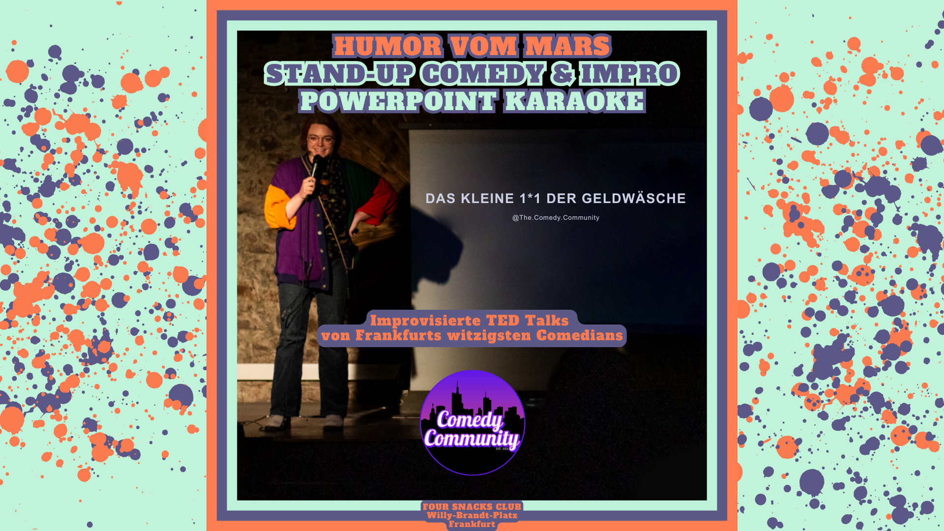 Comedy Community Impro auf Deutsch: PowerPoint Karaoke!