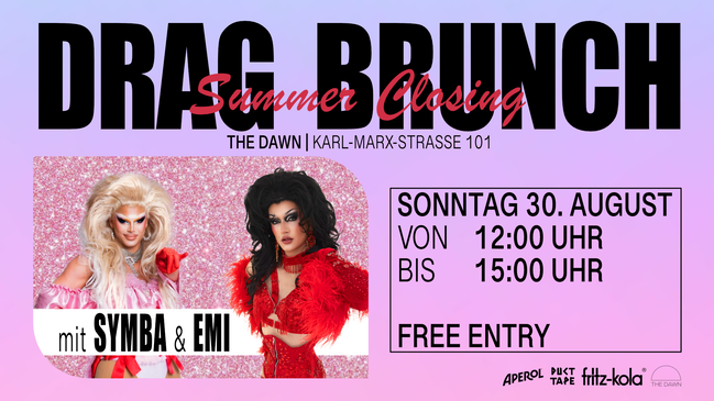 DRAG BRUNCH // sponsored by FRITZ KOLA - Summer Closing