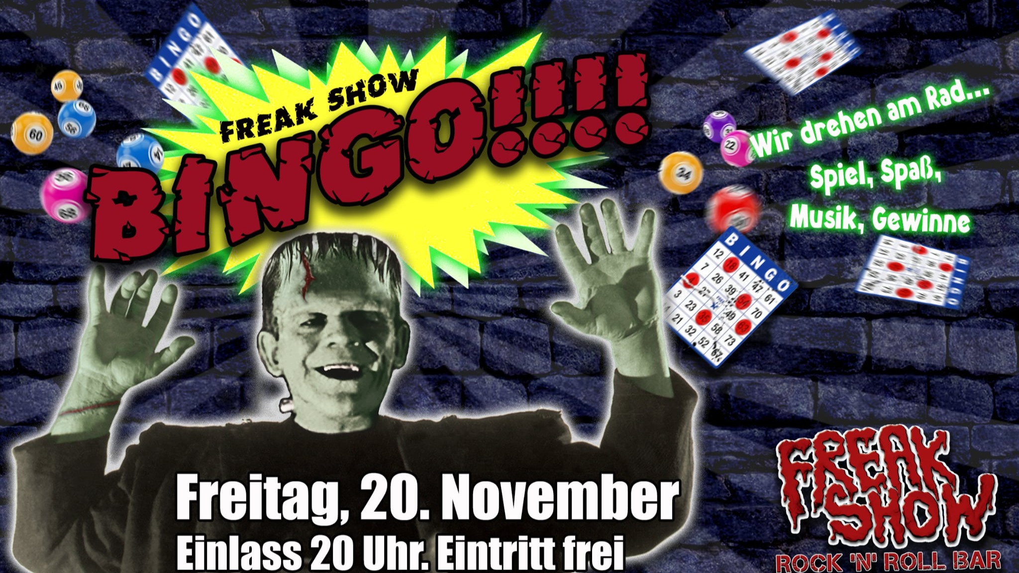 FREAK SHOW-BINGO