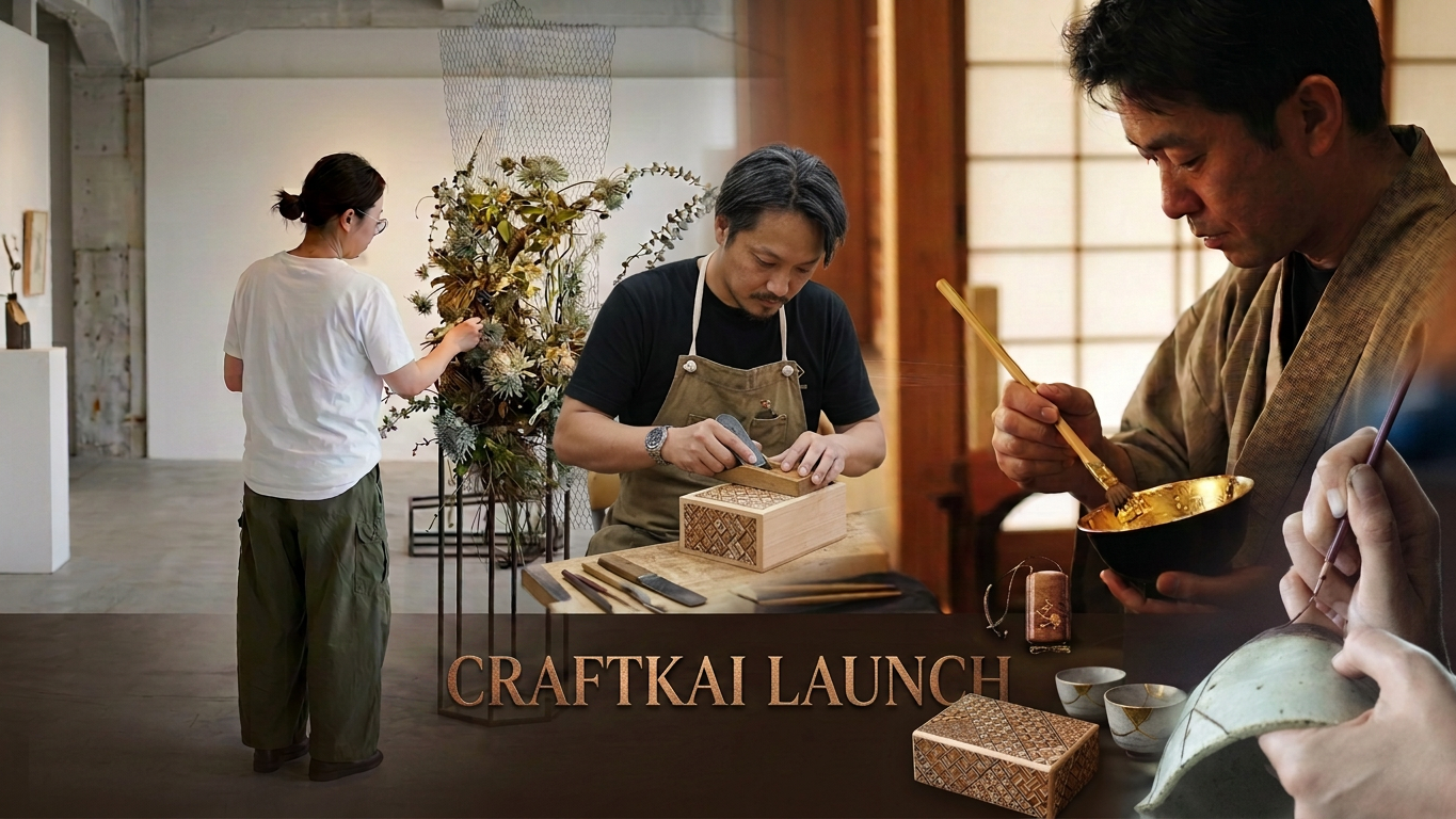 Japanisches Handwerk live: Craftkai Launch