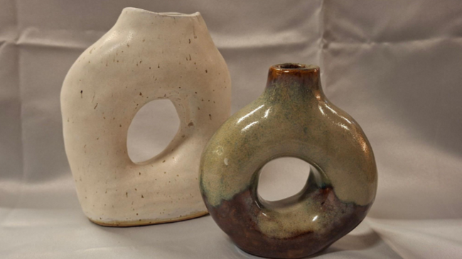 Keramikwerkstatt | Vase  mit Durchblick
