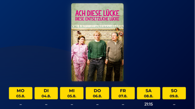 Ach, diese Lücke, diese entsetzliche Lücke