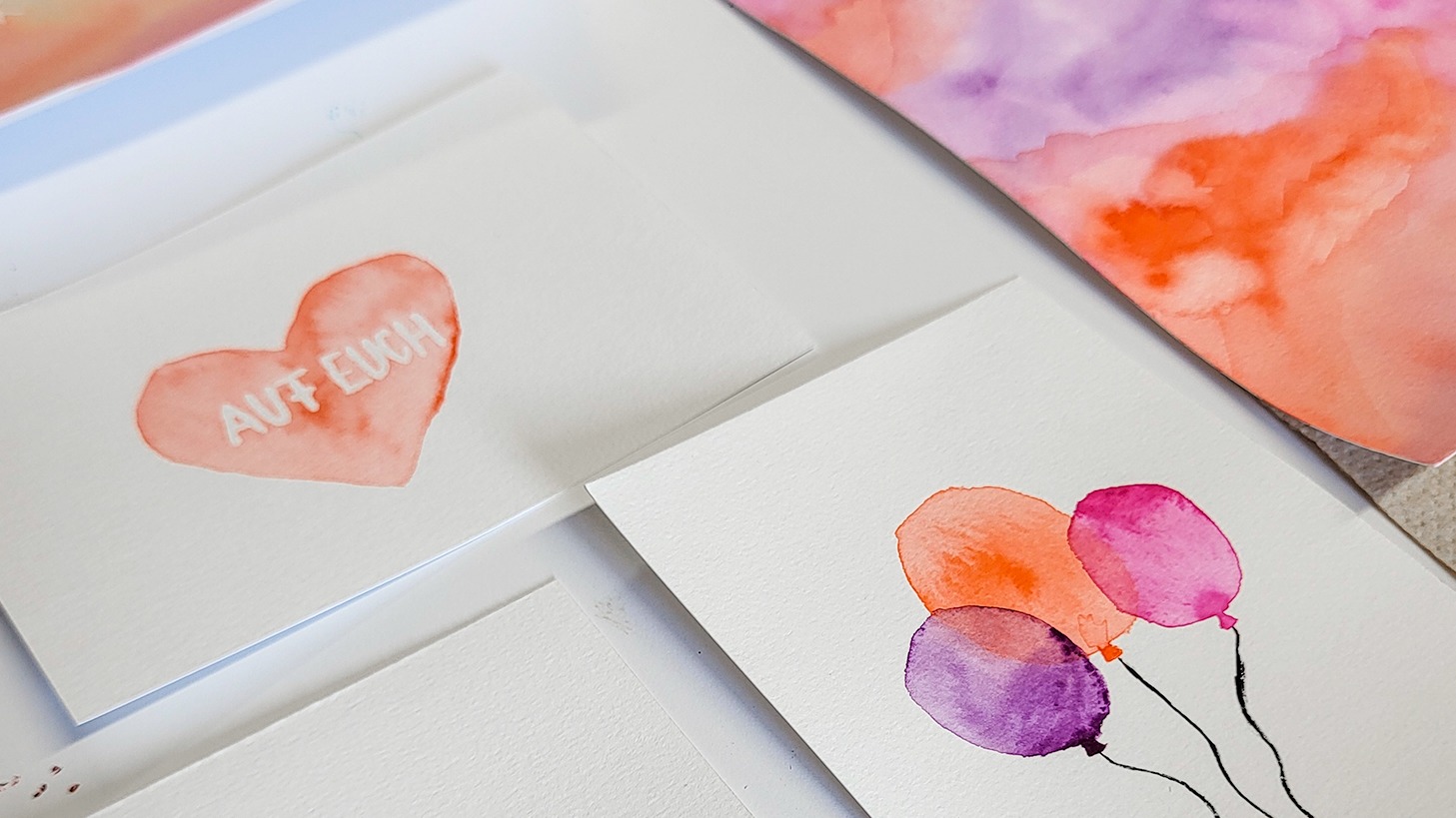 Aquarellmalen - Gestalte abstrakte Aquarellkunst