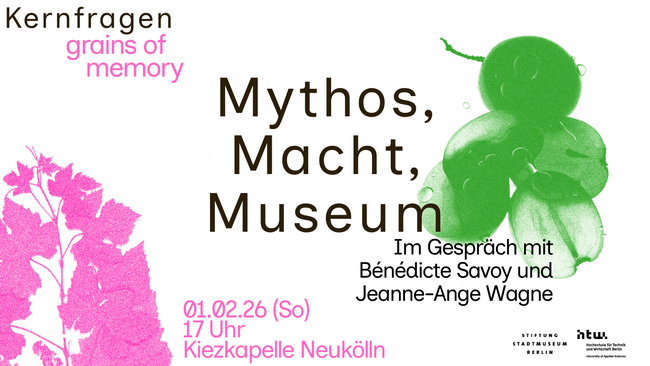 Mythos, Macht, Museum: Panel Talk von Jeanne-Ange Wagne und Bénédicte Savoy