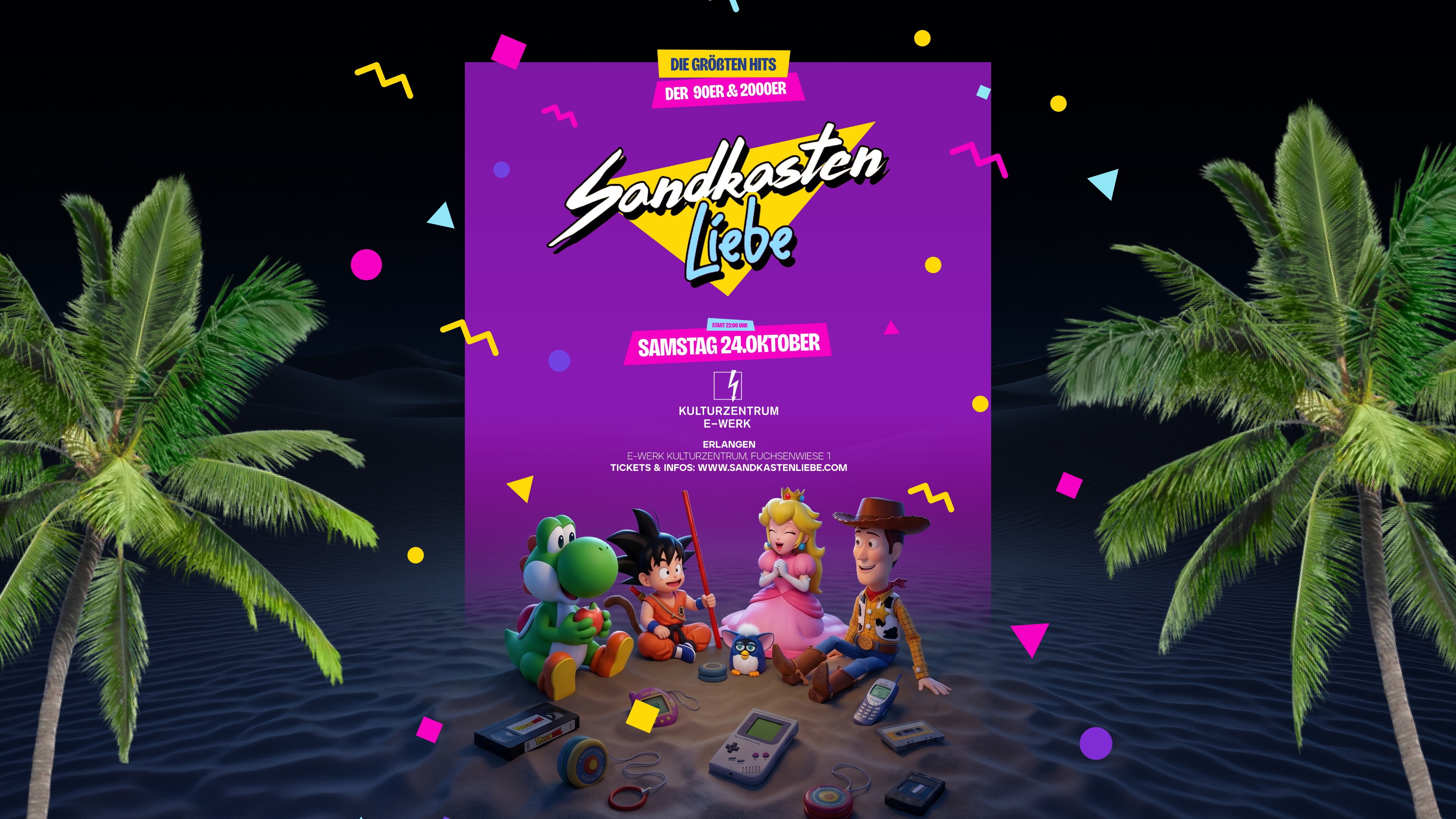 SANDKASTENLIEBE  – Erlangen's 90er & 2000er Party