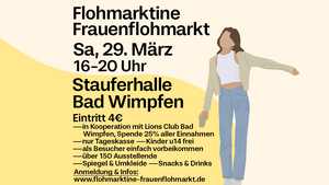 🛍 FLOHMARKTINE FRAUENFLOHMARKT am 29. März in Bad Wimpfen!🤍🥰