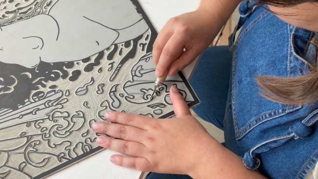 Intro to Linocut | Einführung in den Linolschnitt