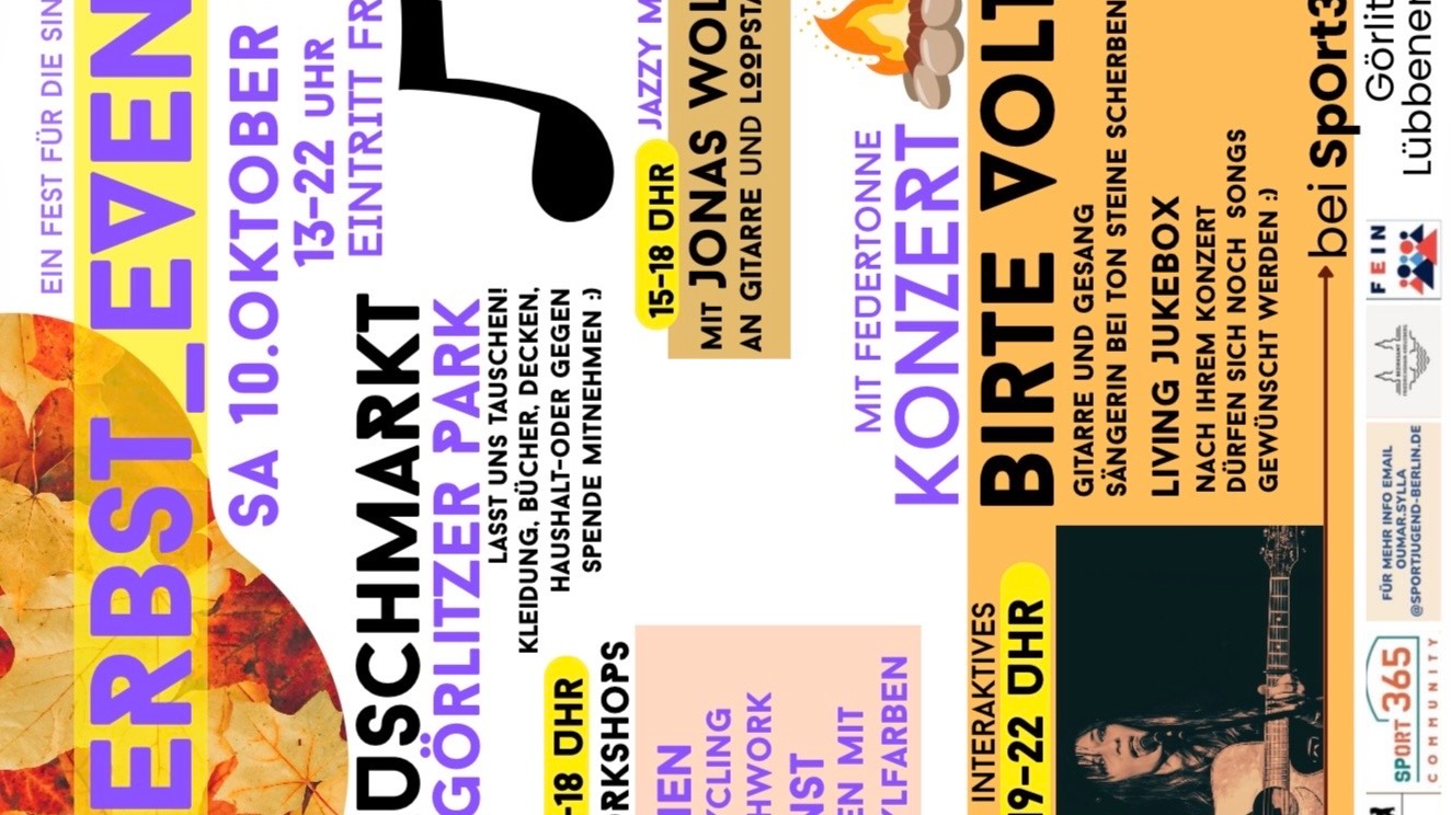 Im Görlitzer Park.Tauschmarkt Nähen Malen live Musik  am Abend Konzert mit Birte Volta Gitarre&Gesang