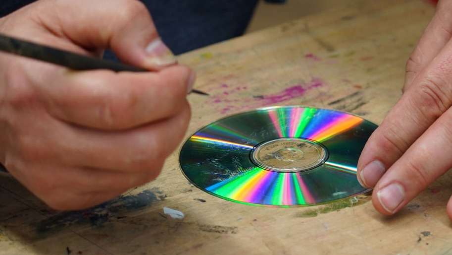 Tiefdruck mit CD`s: Radierung trifft Rhythmus