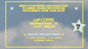 LAP COFFEE X GRACIE ABRAMS