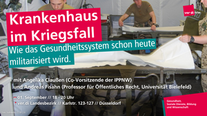 Krankenhaus im Kriegsfall: Wie das Gesundheitssystem schon heute militarisiert wird