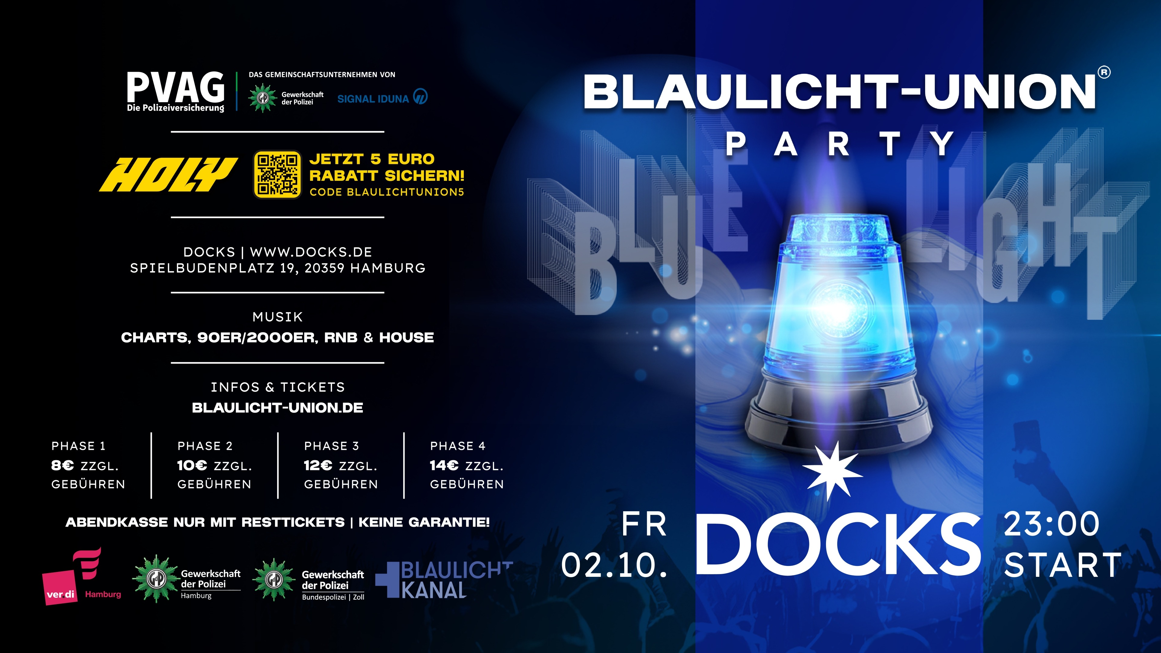 Blaulicht-Union Party - Hamburg