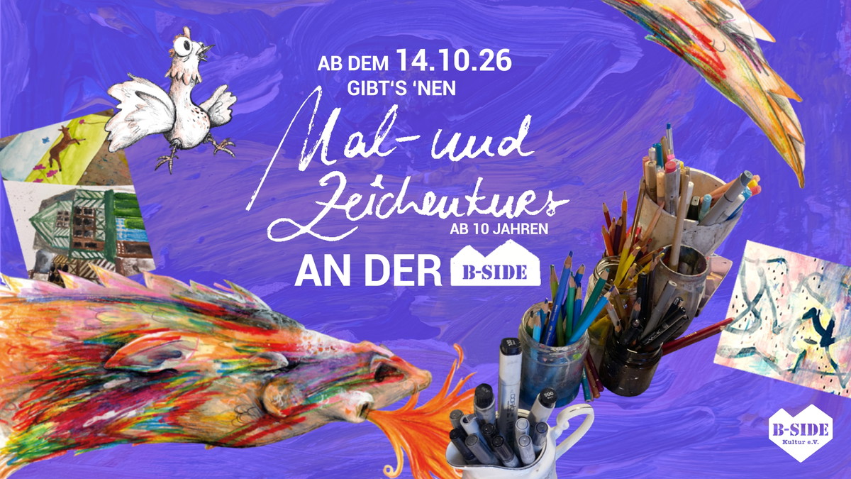 Schnuppertermin Mal- und Zeichenkurs für Kinder und Jugendliche ab 10 Jahren on 14.10.2026 in Münster - Rausgegangen