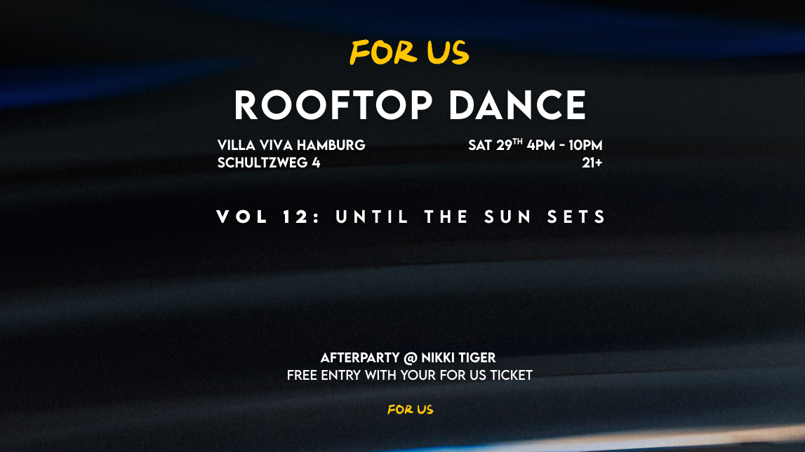 Titelbild der Veranstaltung FOR US - ROOFTOP DANCE