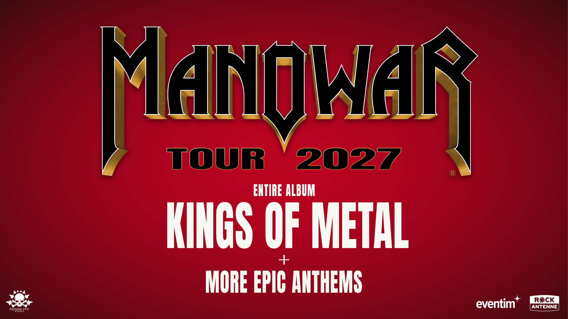 MANOWAR KINGS OF METAL FIGHTING THE WORLD TOUR 2027