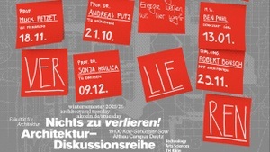 NICHTS ZU VERLIEREN architectural tuesday TH Köln