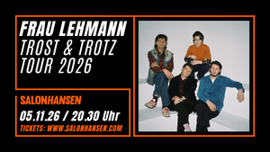 Frau Lehmann - Trost & Trotz Tour