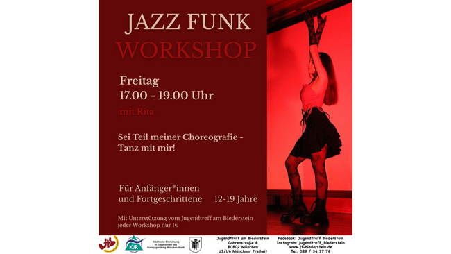 Jazz Funk Workshop für 12-19 Jährige