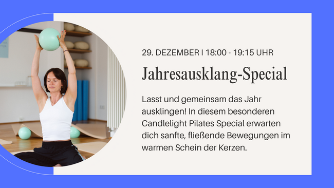 Jahresausklang-Special: Candlelight Pilates @ VEEDELPHYSIO HQ