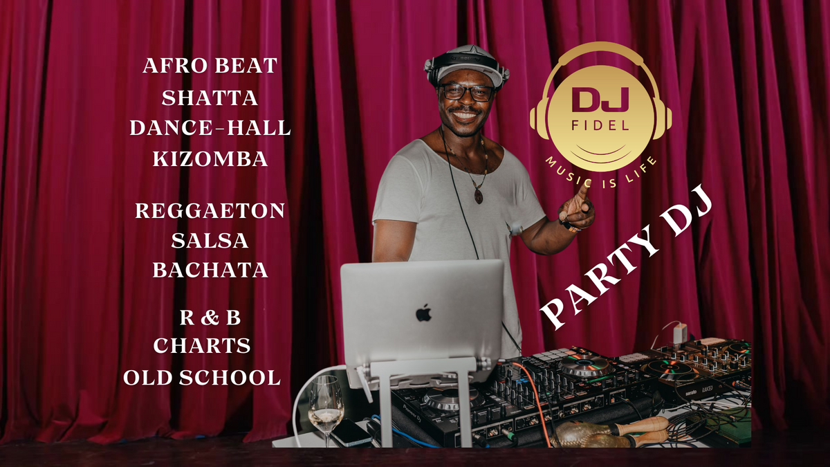 DJ Fidel \u002D professioneller Hochzeits\u002D \u0026 Party DJ in Düsseldorf – Afrobeats, Reggaeton, Salsa, Kizomba, R\u0026B, Hip\u002DHop, Charts \u0026 Rock N Roll