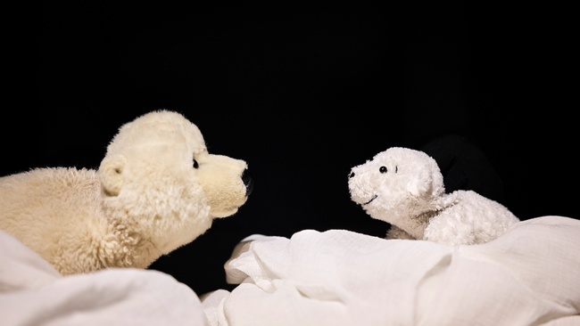 Kleiner Eisbär, wohin fährst du? - Inszeniert von Fithe - das Figurentheater aus Ostbelgien (B), in Kooperation mit dem Theater in der Badewanne, Stuttgart.