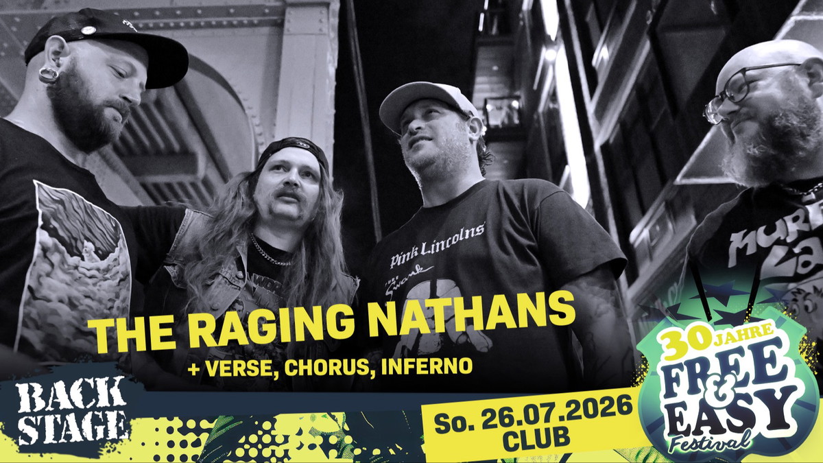 THE RAGING NATHANS + VERSE, CHORUS, INFERNO + M.U.D.D.A | FREE&EASY FESTIVAL 2026