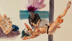 FIGURATIVE WATERCOLOR WORKSHOP - Expressive Shibari Life Drawing with Watercolors