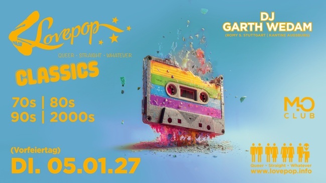 LOVEPOP - Queer Retro Clubbing feat. GARTH WEDAM