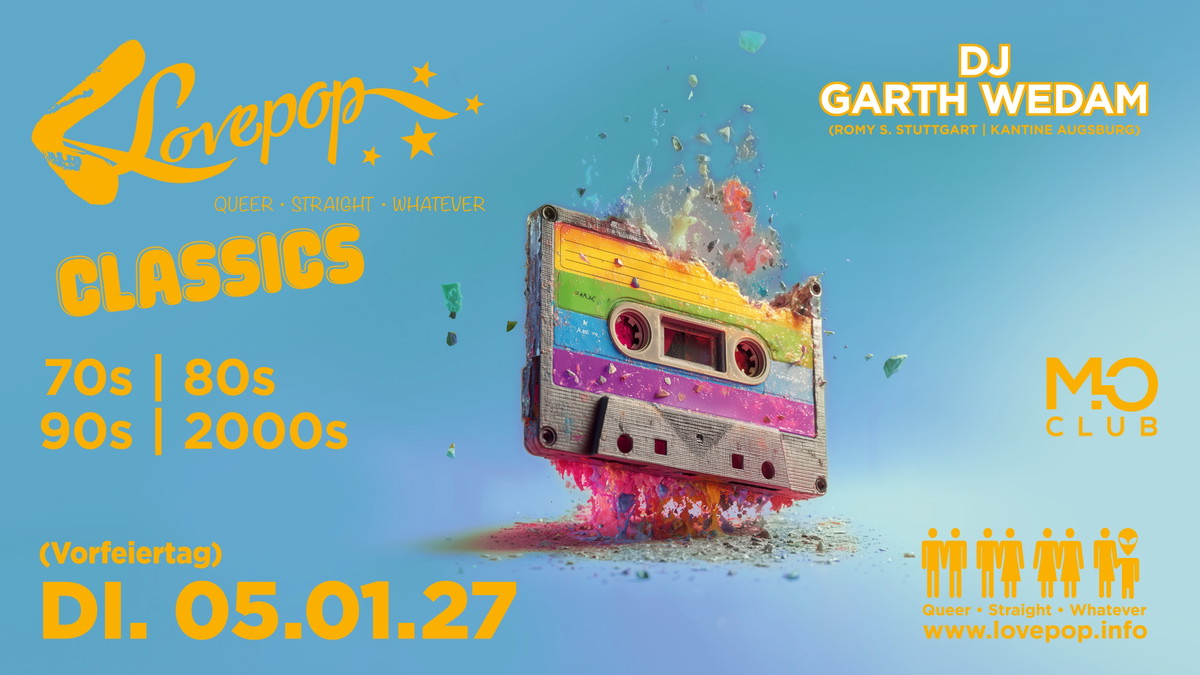 LOVEPOP - Queer Retro Clubbing feat. GARTH WEDAM