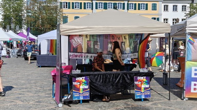 Beethovens Tunte - Stand auf dem Münsterplatz