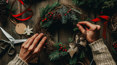 Workshop Adventskranz binden