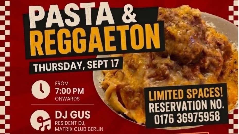 Pasta & Reggaeton — Free Entry | DJ Gus