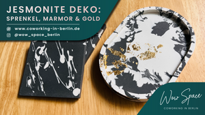Jesmonite Deko: Sprenkel, Marmor & Gold