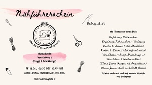 Nähführerschein für Erwachsene: Thema Verschlüsse (Knopf & Druckknopf)