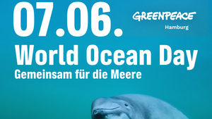 Greenpeace Hamburg macht Meeresschutz erlebbar – „Mission 30x30“ – Sonntag, 7. Juni 2026 | 11:00 – 16:00 Uhr