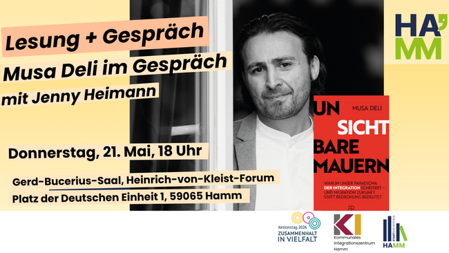 "Unsichtbare Mauern" von Musa Deli - Lesung und Gespräch