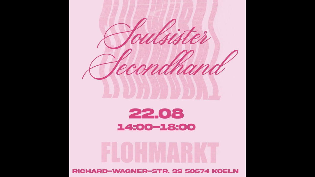 Titelbild der Veranstaltung Soulsisters Flohmarkt 22.08.
