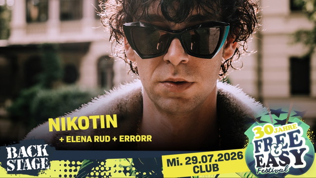 NIKOTIN + ELENA RUD + ERRORR | FREE & EASY FESTIVAL 2026