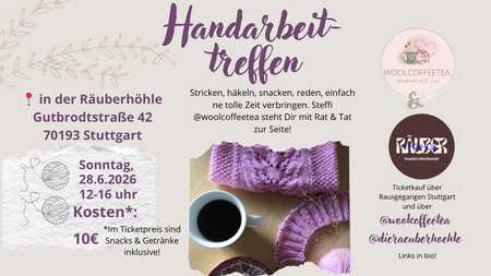 Handarbeitstreffen - Stricken, häkeln, genießen!