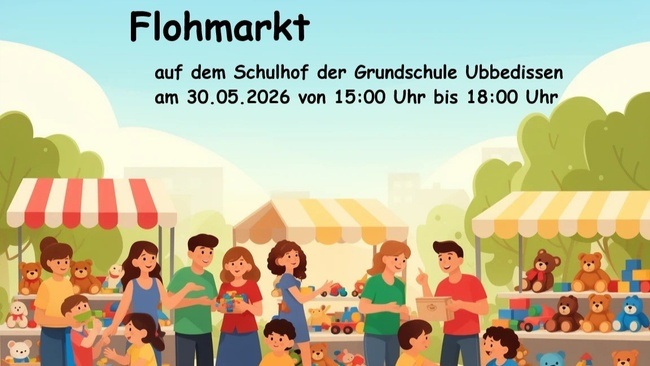 FLOHMARKT BIELEFELD: Grundschule Ubbedissen am 30.05.2026 von 15:00 Uhr bis 18:00 Uhr