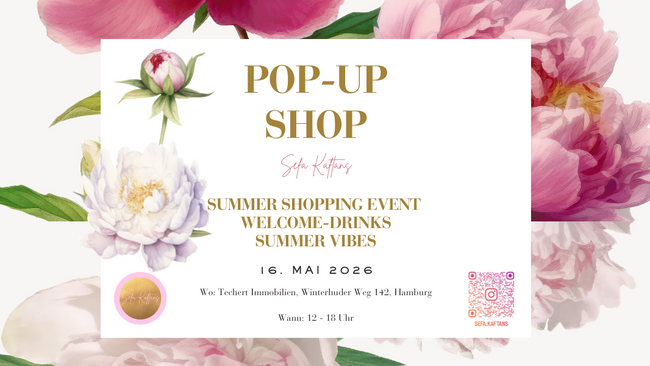 Get Ready for Sefa Kaftans POP-UP Shop - Summer Shopping Event!