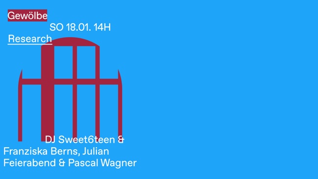 Research w/ DJ Sweet6teen & Franziska Berns, Julian Feierabend & Pascal Wagner