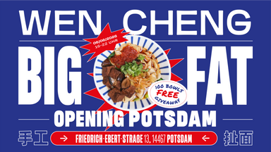 BIG FAT OPENING Wen Cheng Potsdam