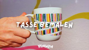 Porzellantasse bemalen