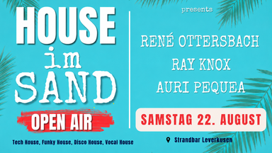 House im Sand  -  Beachparty