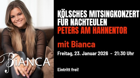 MitSingKunzät vür Naaksüüle, kostenloses Mitsingkonzert mit Bianca