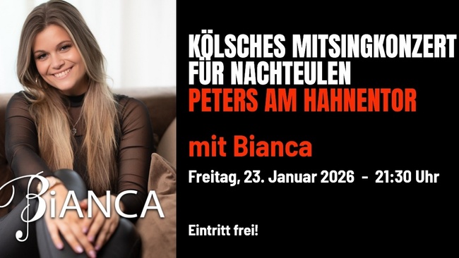 MitSingKunzät vür Naaksüüle, kostenloses Mitsingkonzert mit Bianca