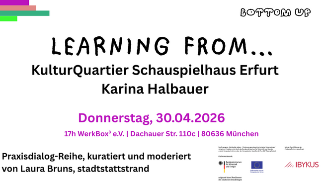 Learning from... Karina Halbauer - KulturQuartier Schauspielhaus Erfurt
