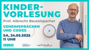 Kindervorlesung zu Geheimsprachen und Geheimcodes mit Prof. Albrecht Beutelspacher, Mathematikum Gießen