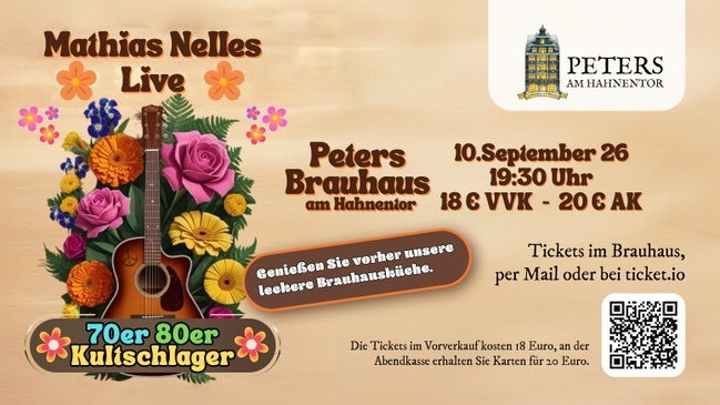 Mathias Nelles Live, Kultschlager der 70er und 80er Jahre